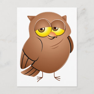 Carte Postale Hibou owl