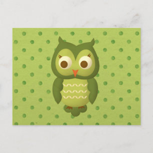 Carte Postale Hibou sage