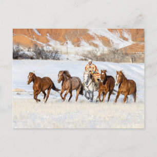 Carte Postale Hideout Horse Ranch, Wrangler et Horse