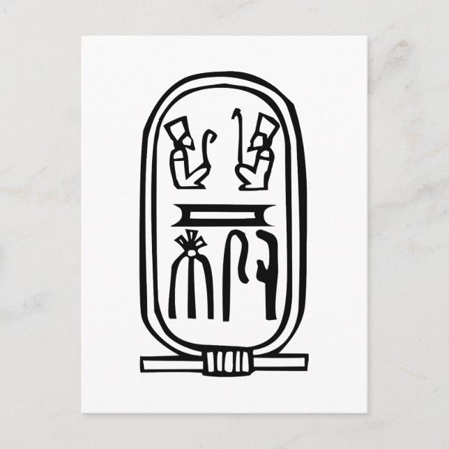 Carte Postale Hiéroglyphe égyptien (Devant)