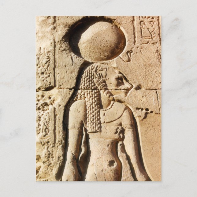 Carte Postale Hiéroglyphe Lioness Sekhmet (Devant)