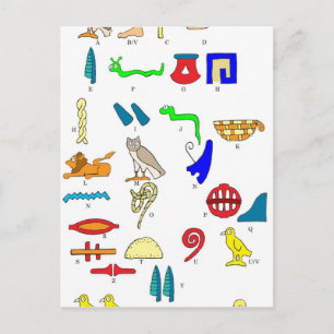 Carte Postale Hiéroglyphes