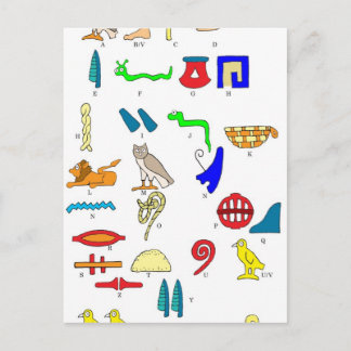 Carte Postale Hiéroglyphes