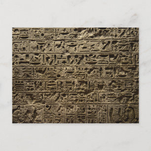 Carte Postale hiéroglyphes égyptiens