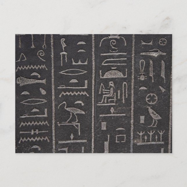 Carte postale Hiéroglyphes égyptiens (Devant)