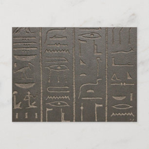 Carte Postale Hiéroglyphes égyptiens Symboles d'écriture de l'Ég