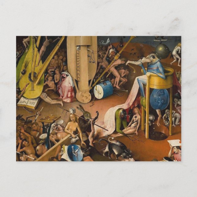 Carte Postale Hieronymus Bosch-Le Jardin de l'Enfer (Devant)