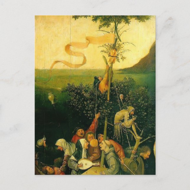 Carte Postale Hieronymus Bosch - Le navire des imbéciles (Devant)