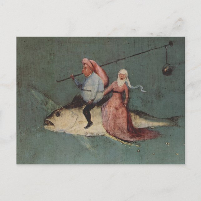 Carte Postale Hieronymus Bosch peinture art (Devant)