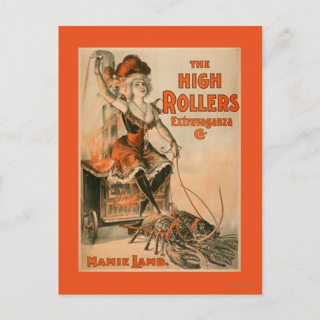Carte Postale High Rollers Extravaganza "Mamie Lamb" Jouer (Devant)