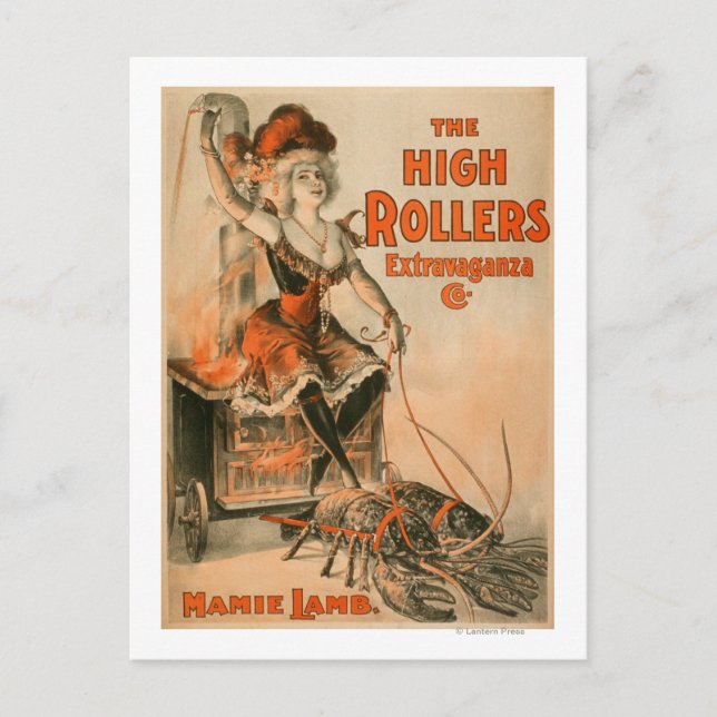 Carte Postale High Rollers Extravaganza "Mamie Lamb" Jouer (Devant)