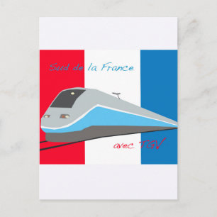 Carte Postale High Speed Rail Travel