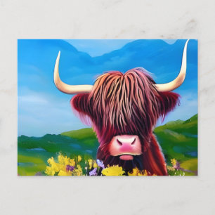 Carte Postale Highland Cow