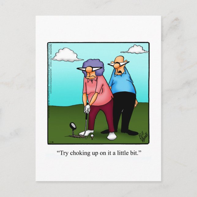 Carte postale Hilarious Golf Humour (Devant)