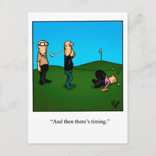 Carte postale Hilarious Golf Humour
