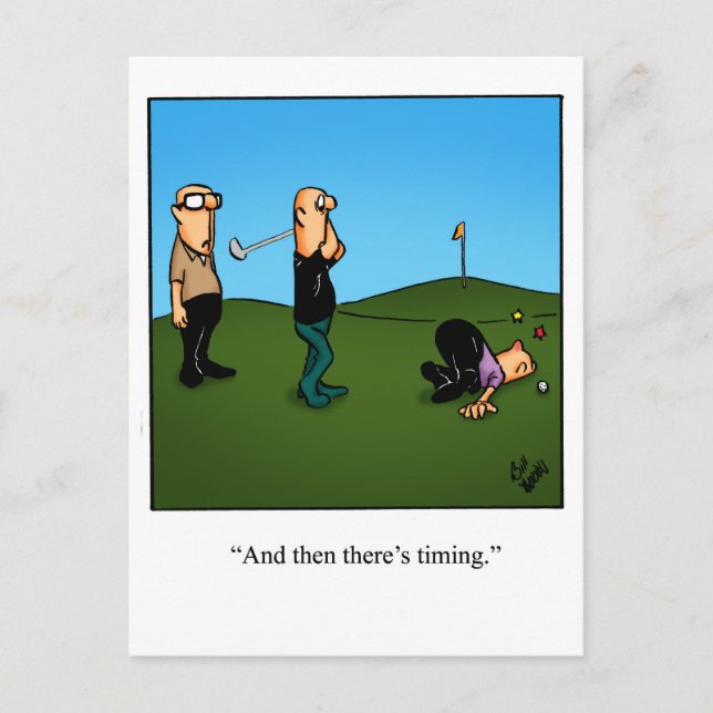 Carte postale Hilarious Golf Humour (Devant)