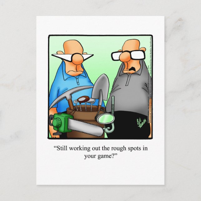 Carte postale Hilarious Golf Humour (Devant)