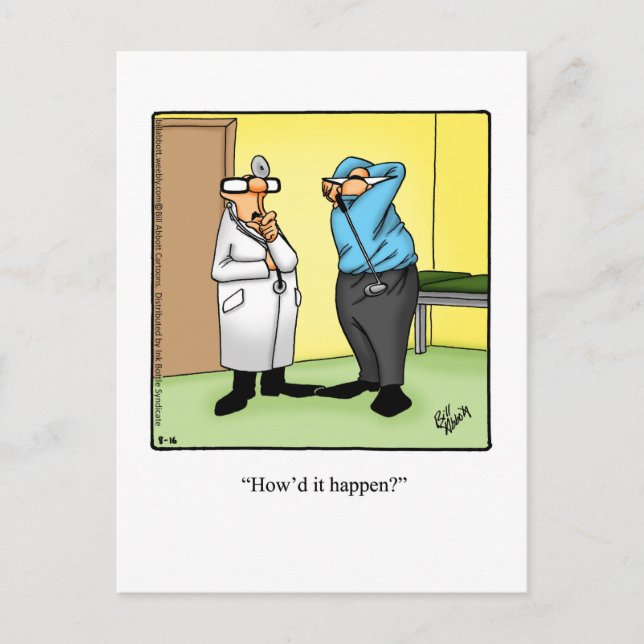 Carte postale Hilarious Golf Humour (Devant)