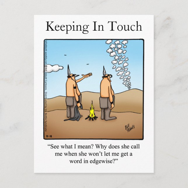 Carte postale Hilarious Keeping In Touch (Devant)