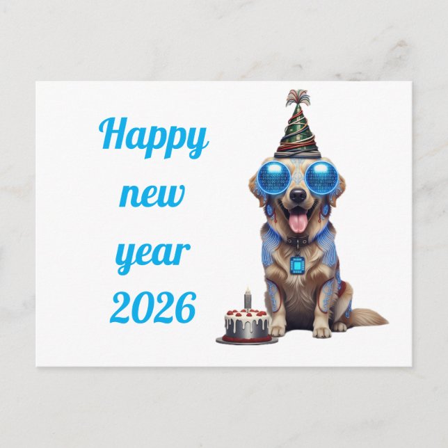 Carte Postale Hilarious New Year's Card (Devant)