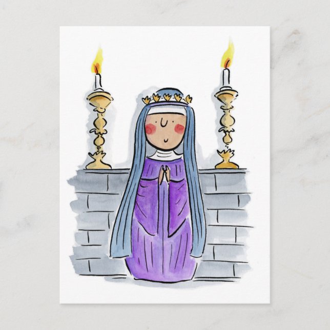 Carte Postale Hildegard de Bingen (Devant)