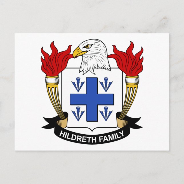 Carte Postale Hildreth Family Crest (Devant)
