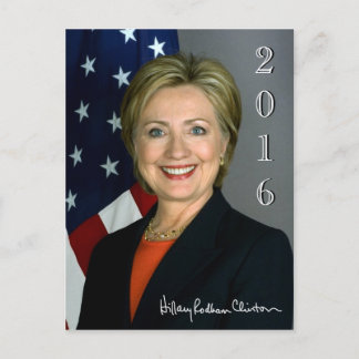 Carte Postale Hillary 2016