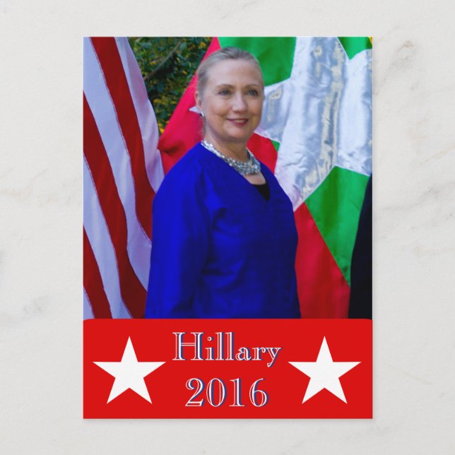 Carte Postale Hillary 2016 (Devant)