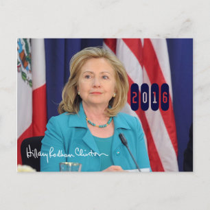Carte Postale Hillary Clinton 2016
