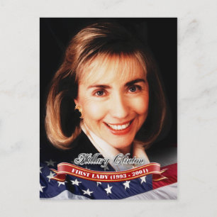 Carte Postale Hillary Clinton, Première Dame des Etats-Unis