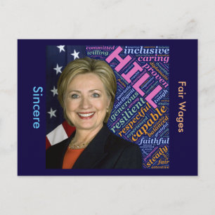 Carte Postale Hillary Clinton Pres