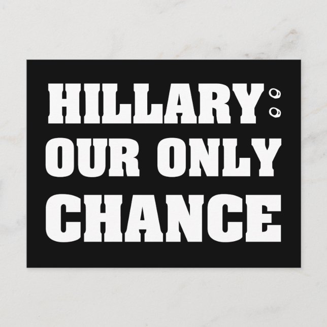 Carte Postale Hillary Notre seule chance (Devant)