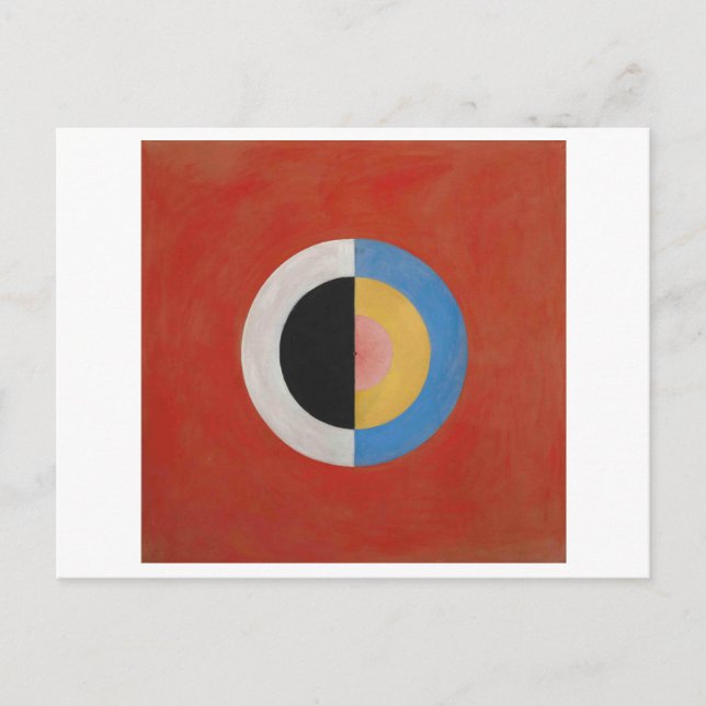 Carte Postale Hilma af Klint art abstrait (Devant)
