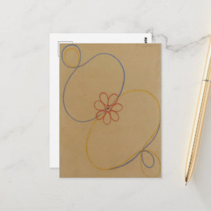 Carte Postale Hilma Af Klint, Sept points étoile n°5, Art abstra