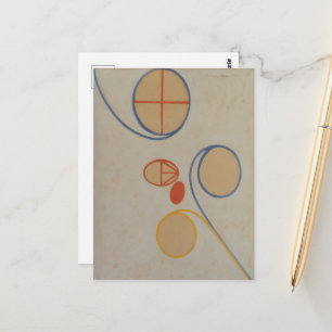 Carte Postale Hilma Af Klint, Seven Point Star No2, Art Abstrait