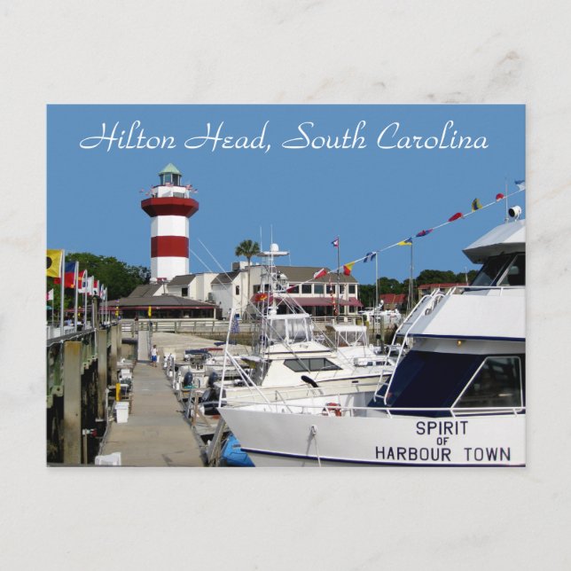 Carte postale Hilton Head, SC Harbour Town Lightho (Devant)