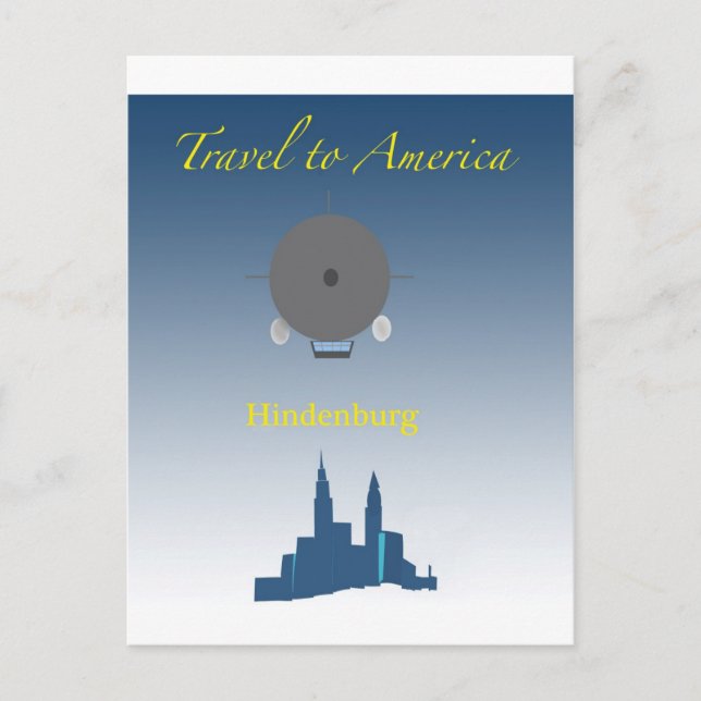 Carte Postale Hindenburg (Devant)
