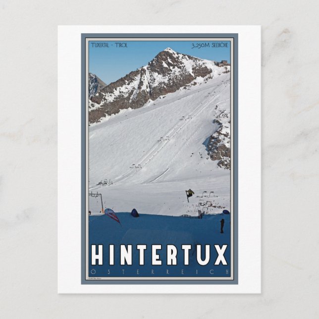 Carte Postale Hintertux Big Air (Devant)