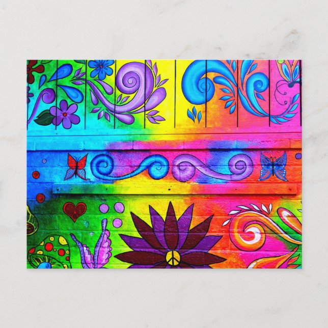 Carte postale hippie des années 70 (Devant)