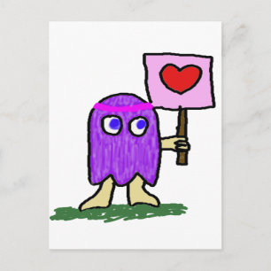 Carte Postale Hippie Dippy Love