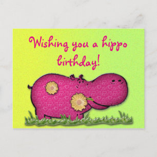 Carte Postale hippo