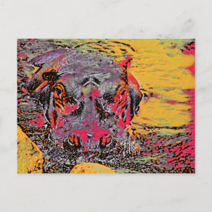 Carte postale Hippo