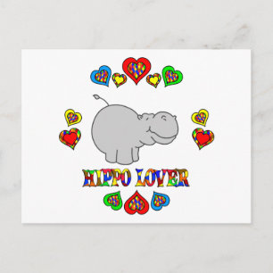 Carte Postale Hippo Lover