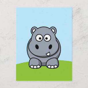 Carte Postale Hippo mignon