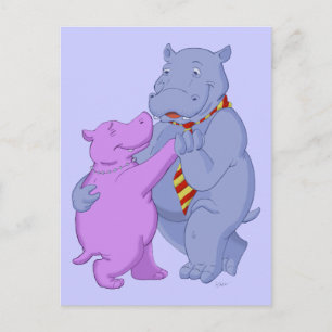 Carte postale Hippo Tango