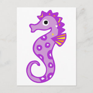 Carte Postale Hippocampe pourpre