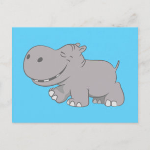Carte Postale Hippopotame