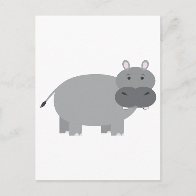 Carte Postale Hippopotame (Devant)