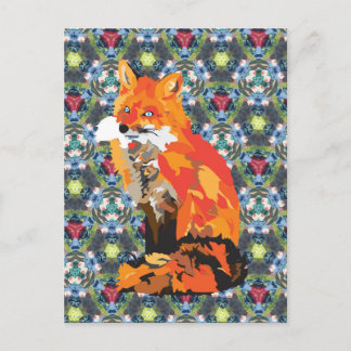 Carte Postale Hippy Fox
