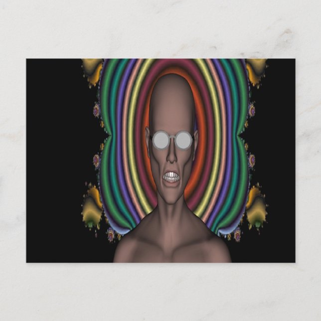 Carte Postale Hippy Punk (Devant)